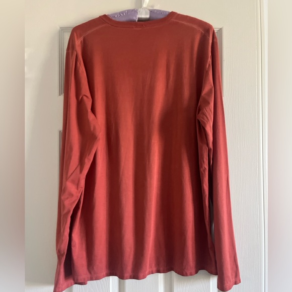 Lululemon Rust Long Sleeve Shirt Men Size XL - Picture 2 of 8